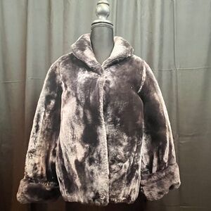 Vintage Faux Fur Coat 1950-60 from The Crystal Room, Lovemans Chattanooga Tn.